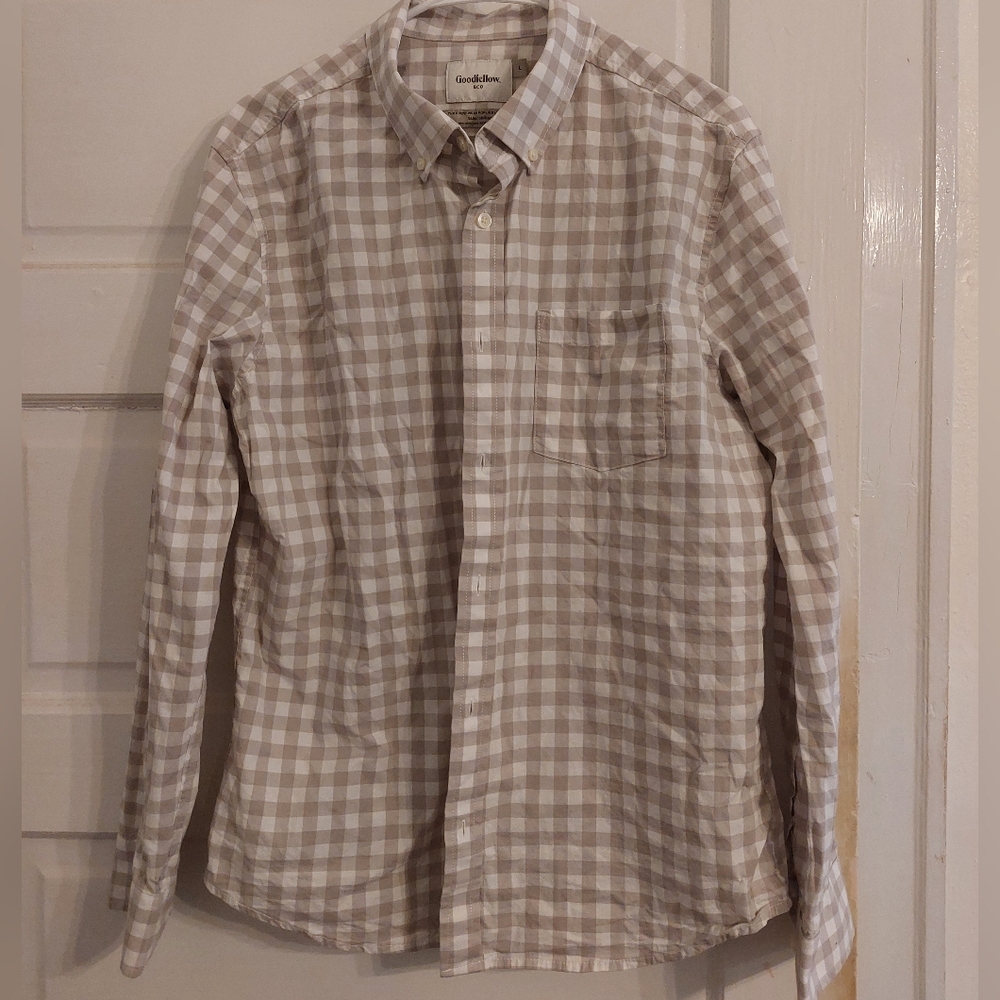 Goodfellow Men's Checkered Shirt L
